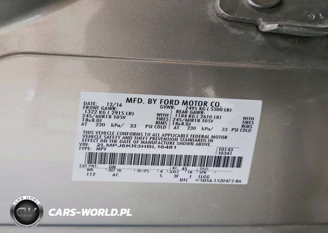2017 Lincoln Mkx Select VIN:2LMPJ6KR3HBL16481 - 13