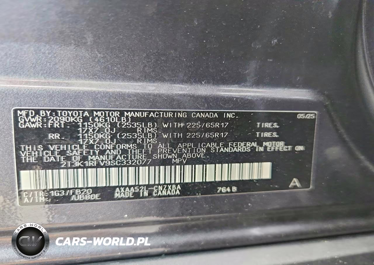 2025 Toyota Rav4 Le VIN:2T3K1RFV9SC332077 - 13