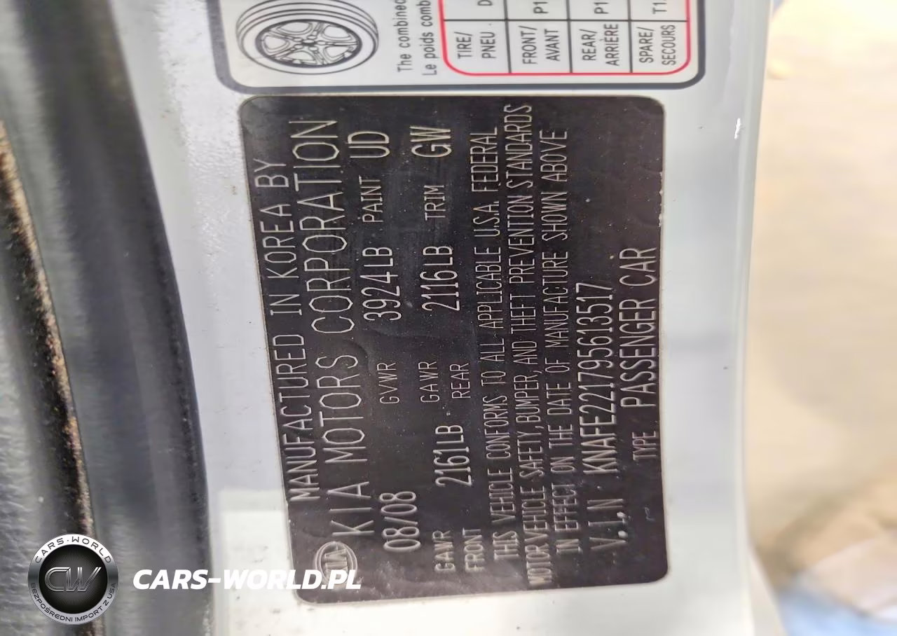 2009 Kia Spectra Lx VIN:KNAFE221795613517 - 12