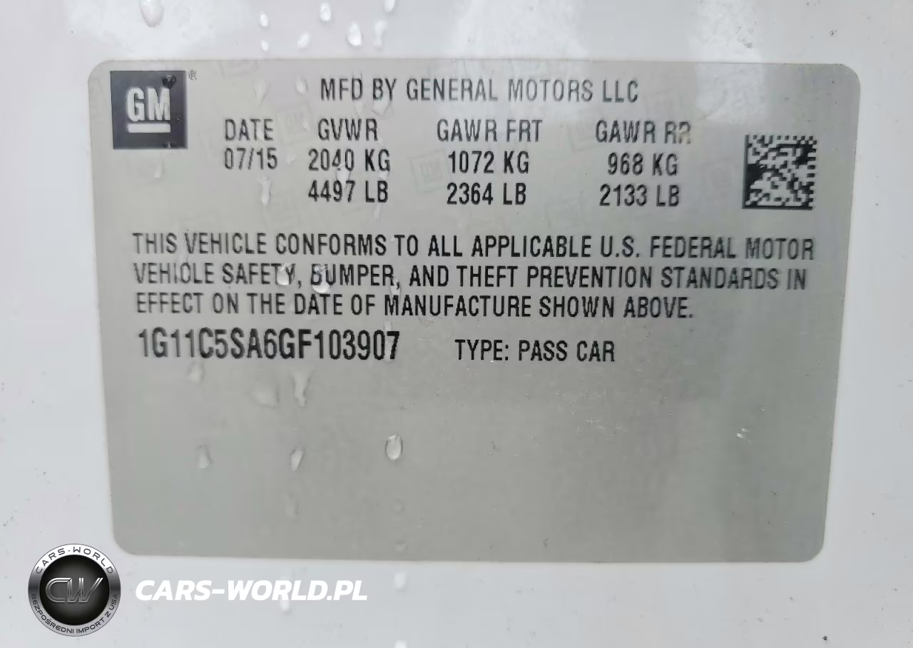 2016 Chevrolet Malibu Limited Lt VIN:1G11C5SA6GF103907 - 12