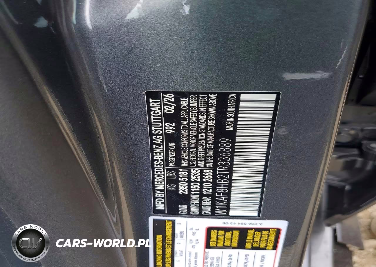 2026 Mercedes-Benz C 43 Amg VIN:W1KAF8HB2TR336889 - 12