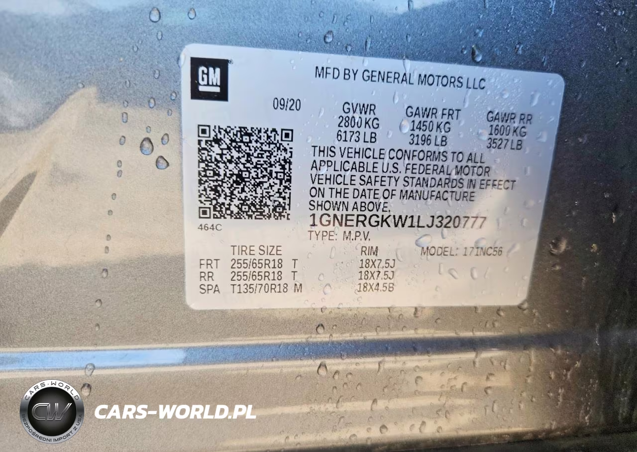 2020 Chevrolet Traverse Lt VIN:1GNERGKW1LJ320777 - 13