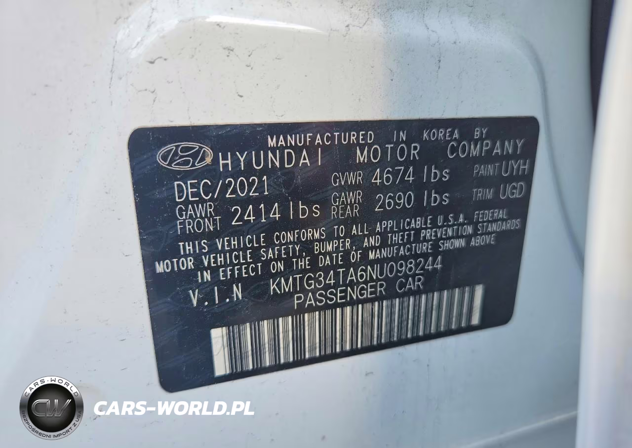 2022 Genesis G70 2.0T VIN:KMTG34TA6NU098244 - 12