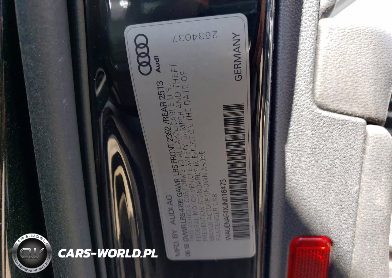 2018 Audi A4 Premium Plus VIN:WAUENAF4XJN016473 - 12