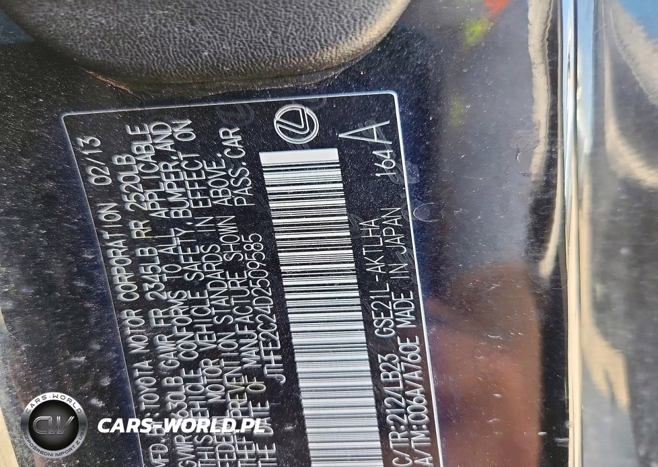 2013 Lexus Is 350 VIN:JTHFE2C24D2509585 - 13