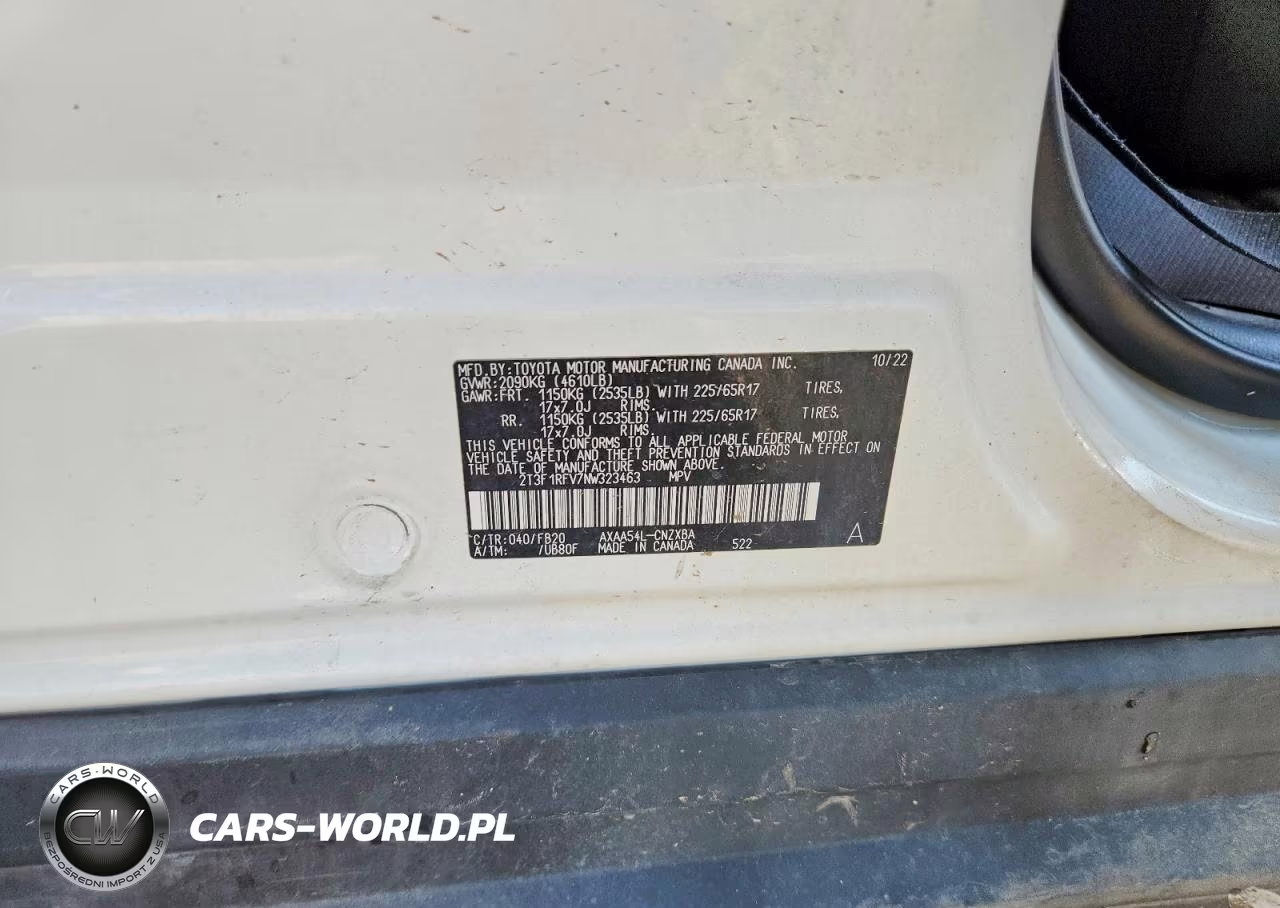2022 Toyota Rav4 Le VIN:2T3F1RFV7NW323463 - 14