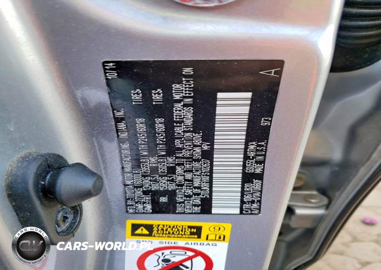 2015 Toyota Highlander Xle VIN:5TDJKRFHXFS102637 - 13