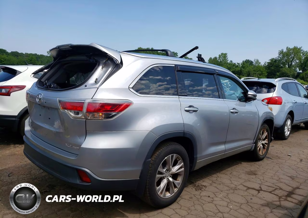 2015 Toyota Highlander Xle VIN:5TDJKRFHXFS102637 - 3