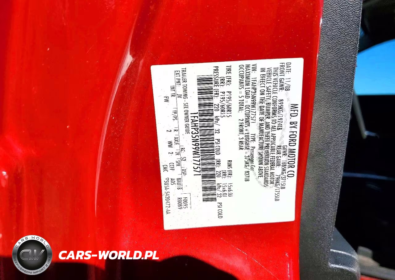 2009 Ford Focus Se VIN:1FAHP35N99W177571 - 12