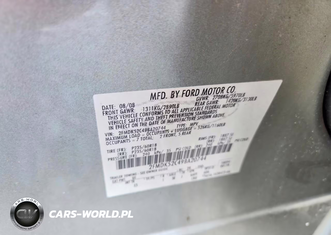 2009 Ford Flex Sel VIN:2FMDK52C49BA20744 - 13