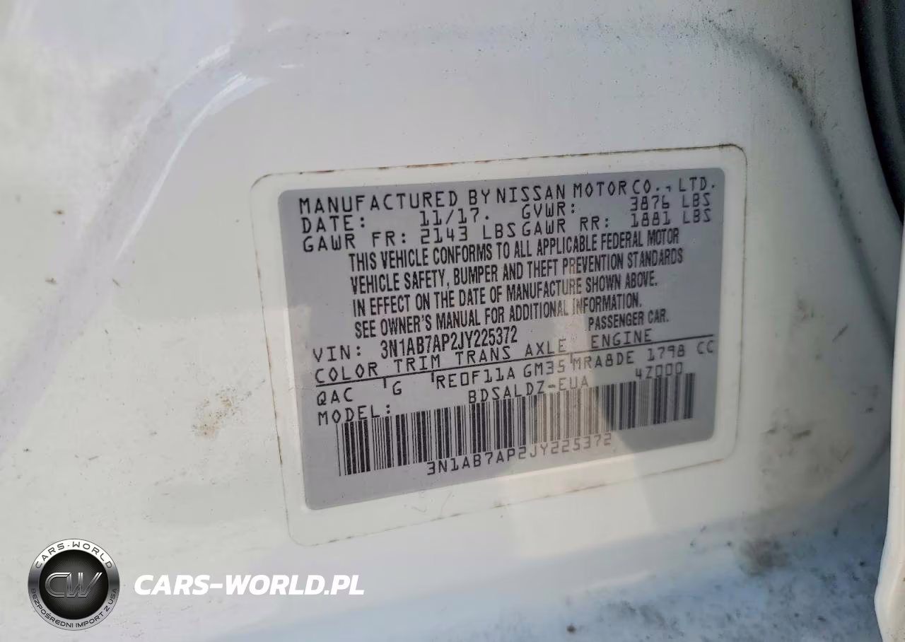 2018 Nissan Sentra Sv VIN:3N1AB7AP2JY225372 - 12