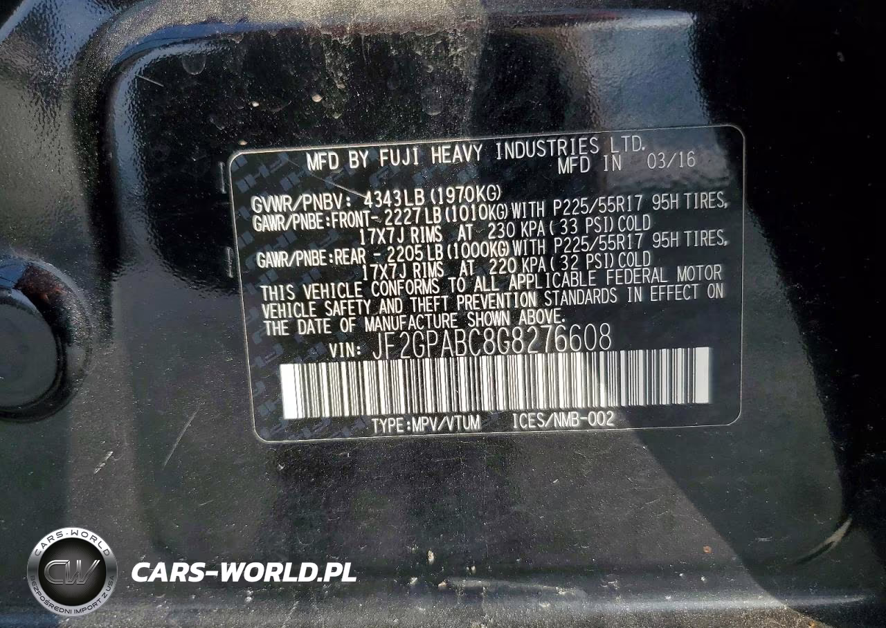 2016 Subaru Crosstrek Premium VIN:JF2GPABC8G8276608 - 13