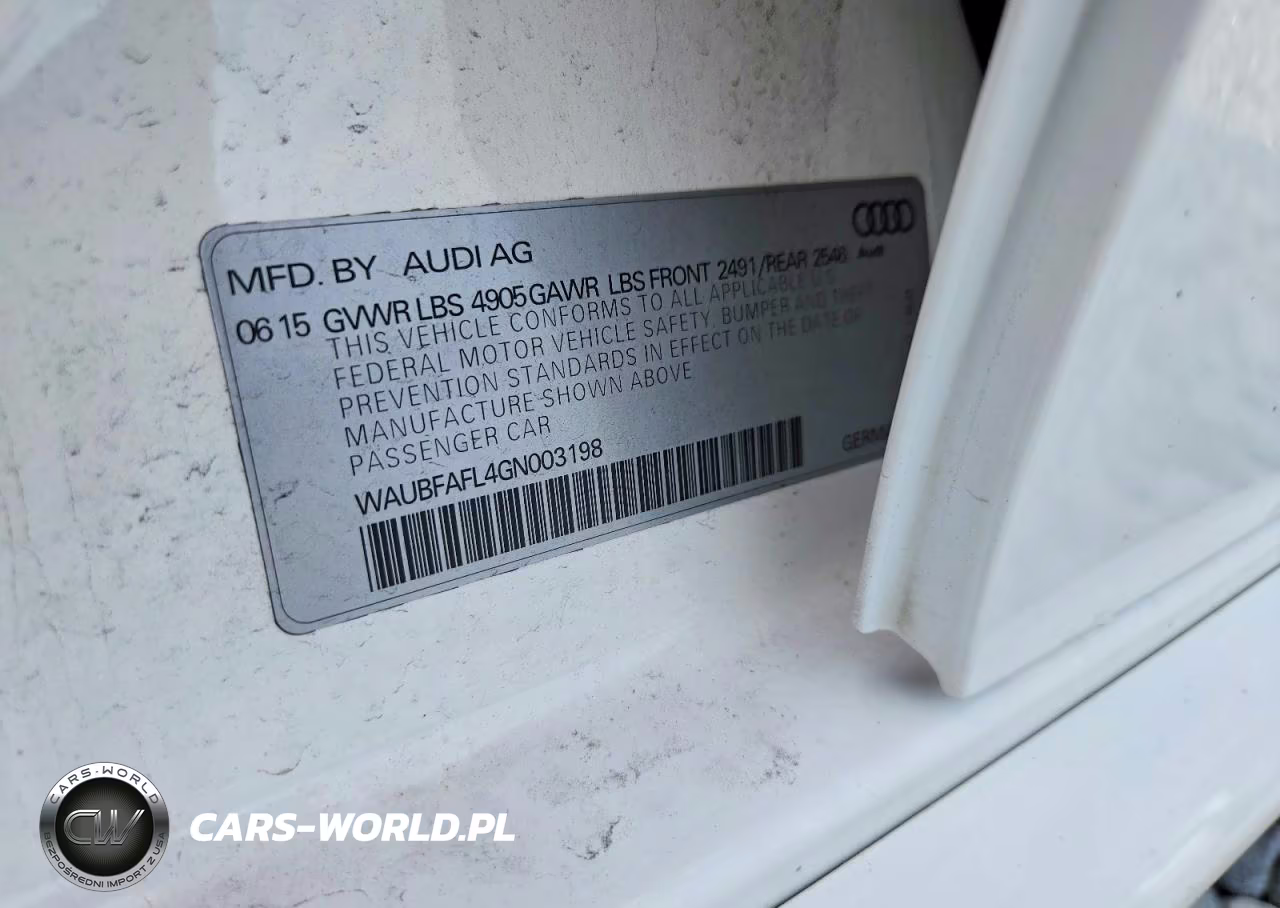 2016 Audi A4 Premium S-Line VIN:WAUBFAFL4GN003198 - 13