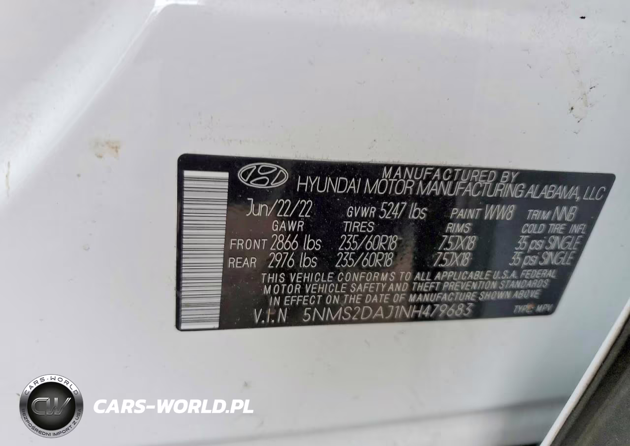 2022 Hyundai Santa Fe Sel VIN:5NMS2DAJ1NH479683 - 13