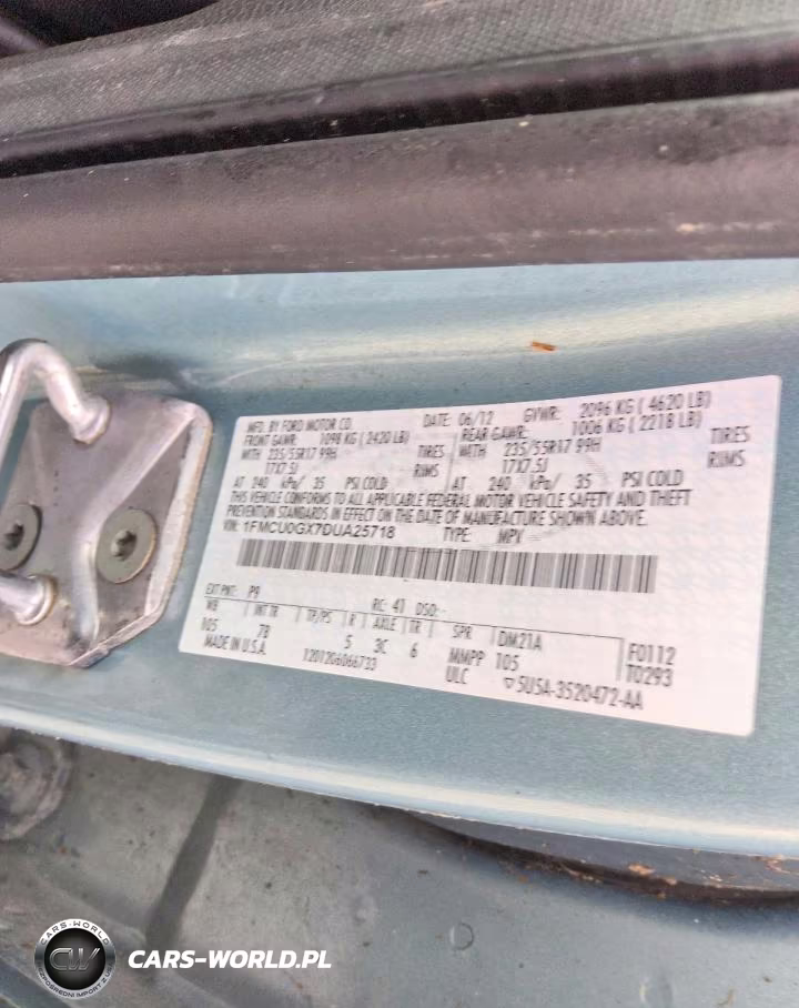 2013 Ford Escape Se VIN:1FMCU0GX7DUA25718 - 13