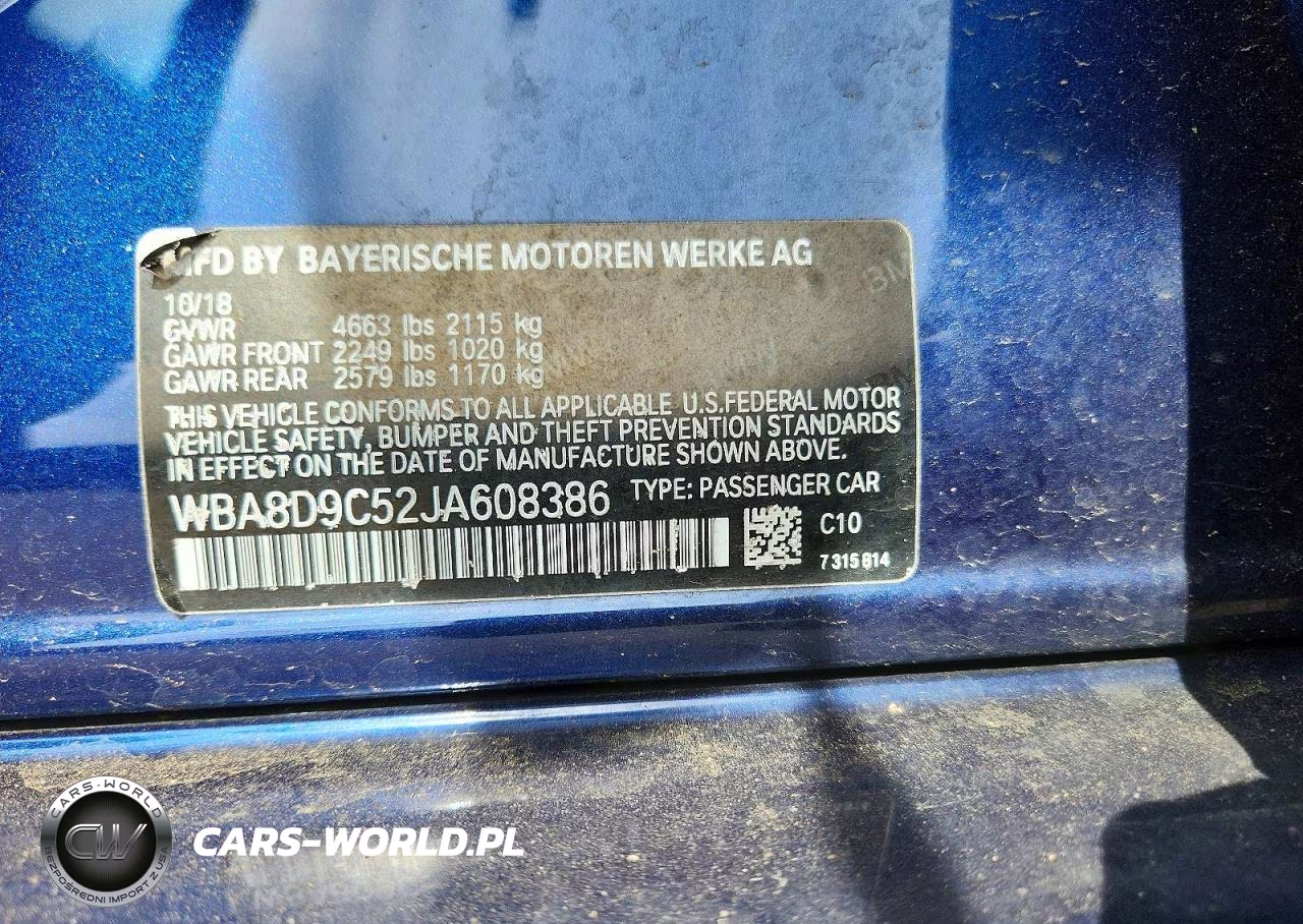 2018 BMW 330 Xi VIN:WBA8D9C52JA608386 - 13