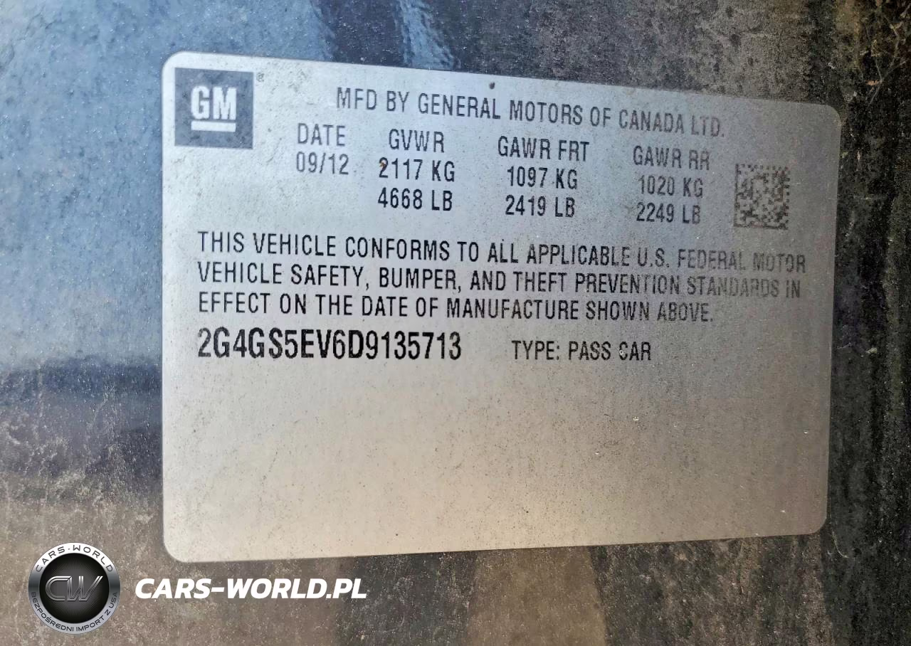 2013 Buick Regal Premium VIN:2G4GS5EV6D9135713 - 12