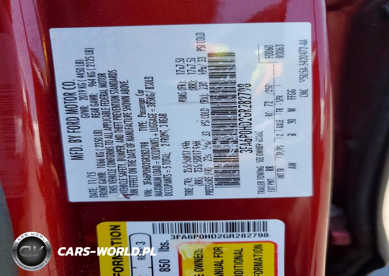 2016 Ford Fusion Se VIN:3FA6P0HD2GR282798 - 12