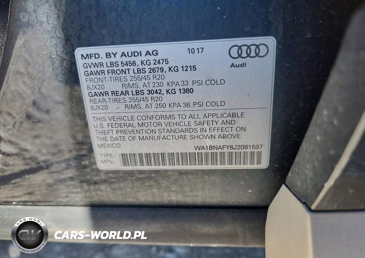 2018 Audi Q5 Premium Plus VIN:WA1BNAFY6J2081597 - 14