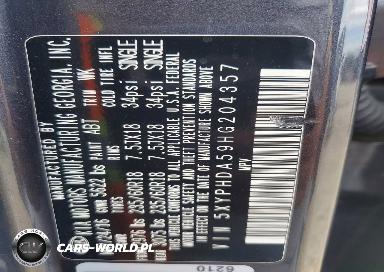 2017 Kia Sorento Ex VIN:5XYPHDA59HG204357 - 13