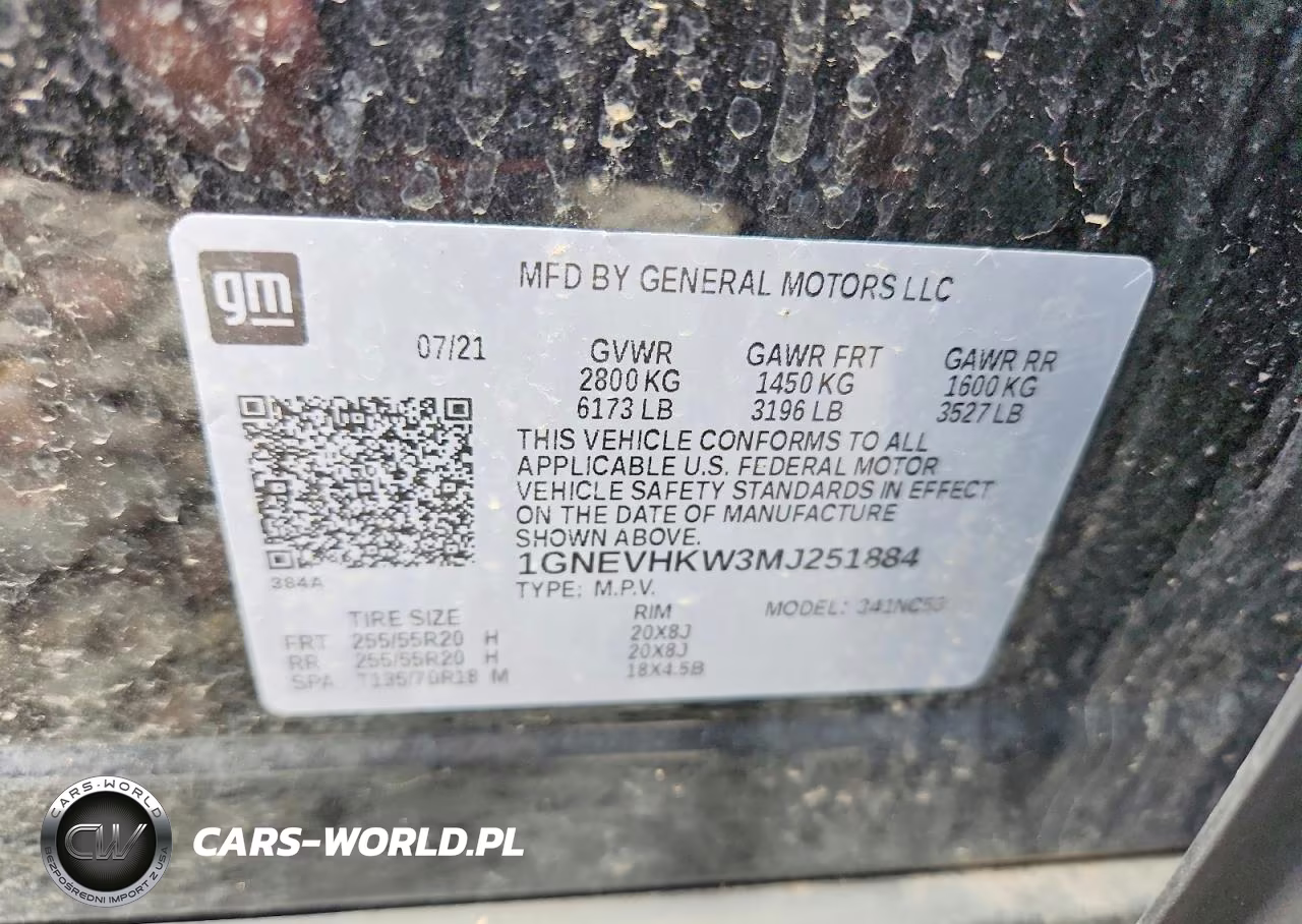 2021 Chevrolet Traverse Lt VIN:1GNEVHKW3MJ251884 - 13