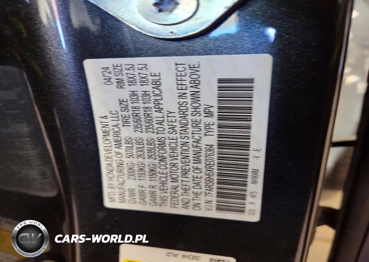 2024 Honda Cr-V Sport VIN:7FARS6H5XRE076364 - 13