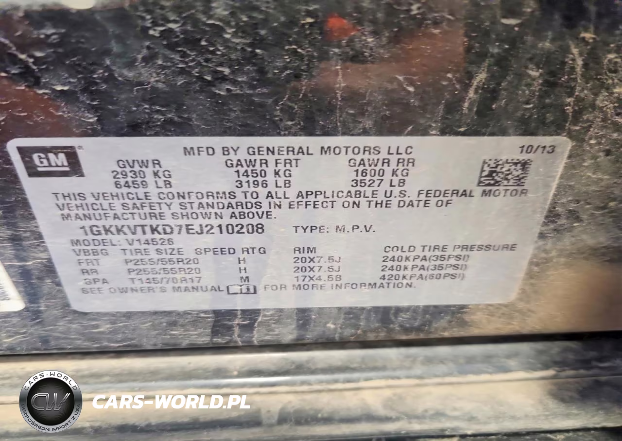 2014 GMC Acadia Denali VIN:1GKKVTKD7EJ210208 - 13