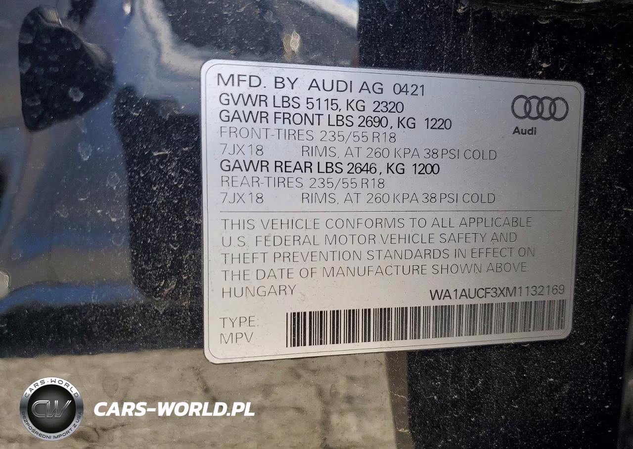 2021 Audi Q3 Premium 40 VIN:WA1AUCF3XM1132169 - 14