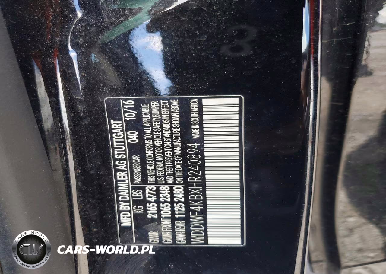 2017 Mercedes-Benz C 300 4Matic VIN:WDDWF4KBXHR240894 - 13