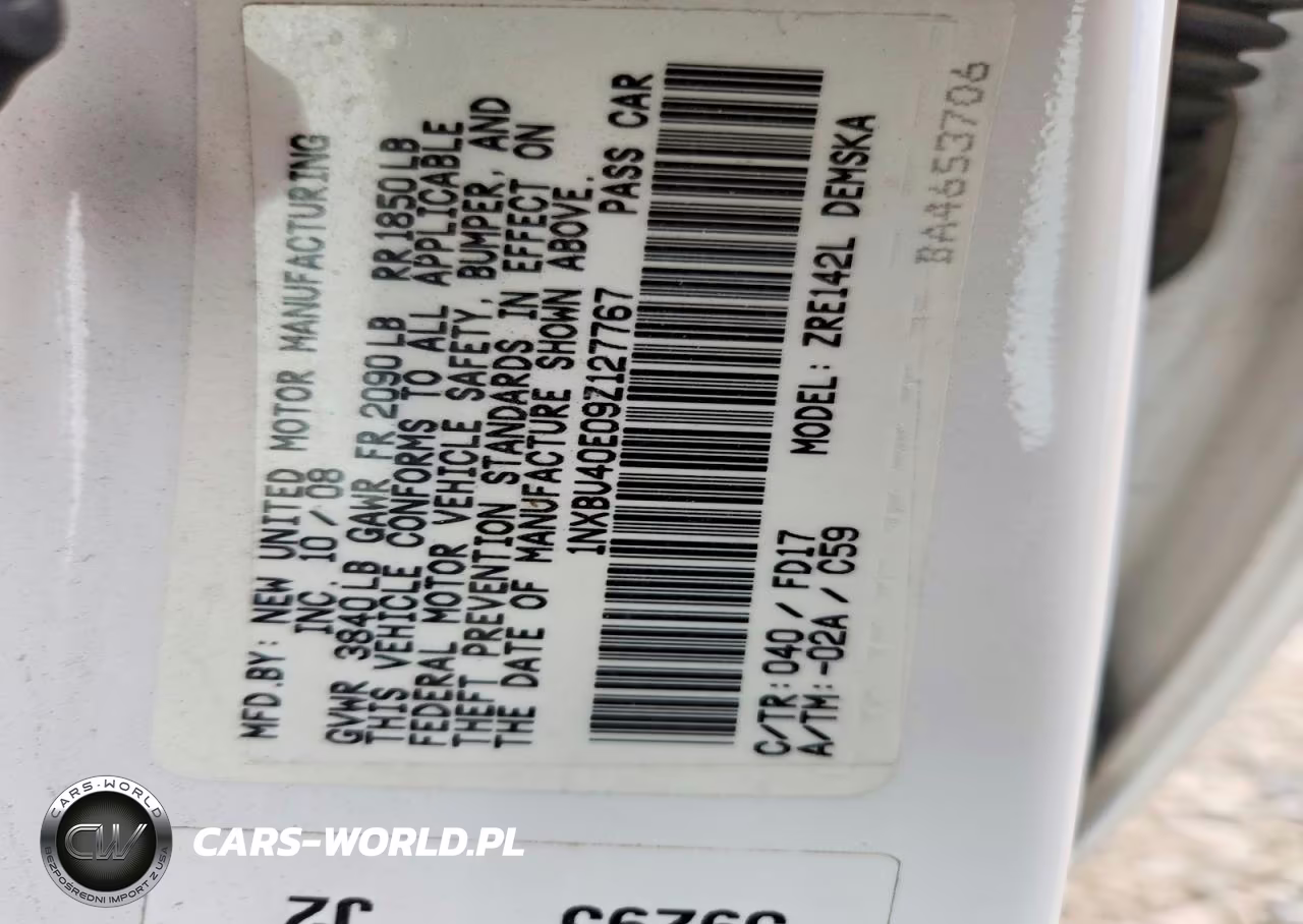 2009 Toyota Corolla S VIN:1NXBU40E09Z127767 - 12