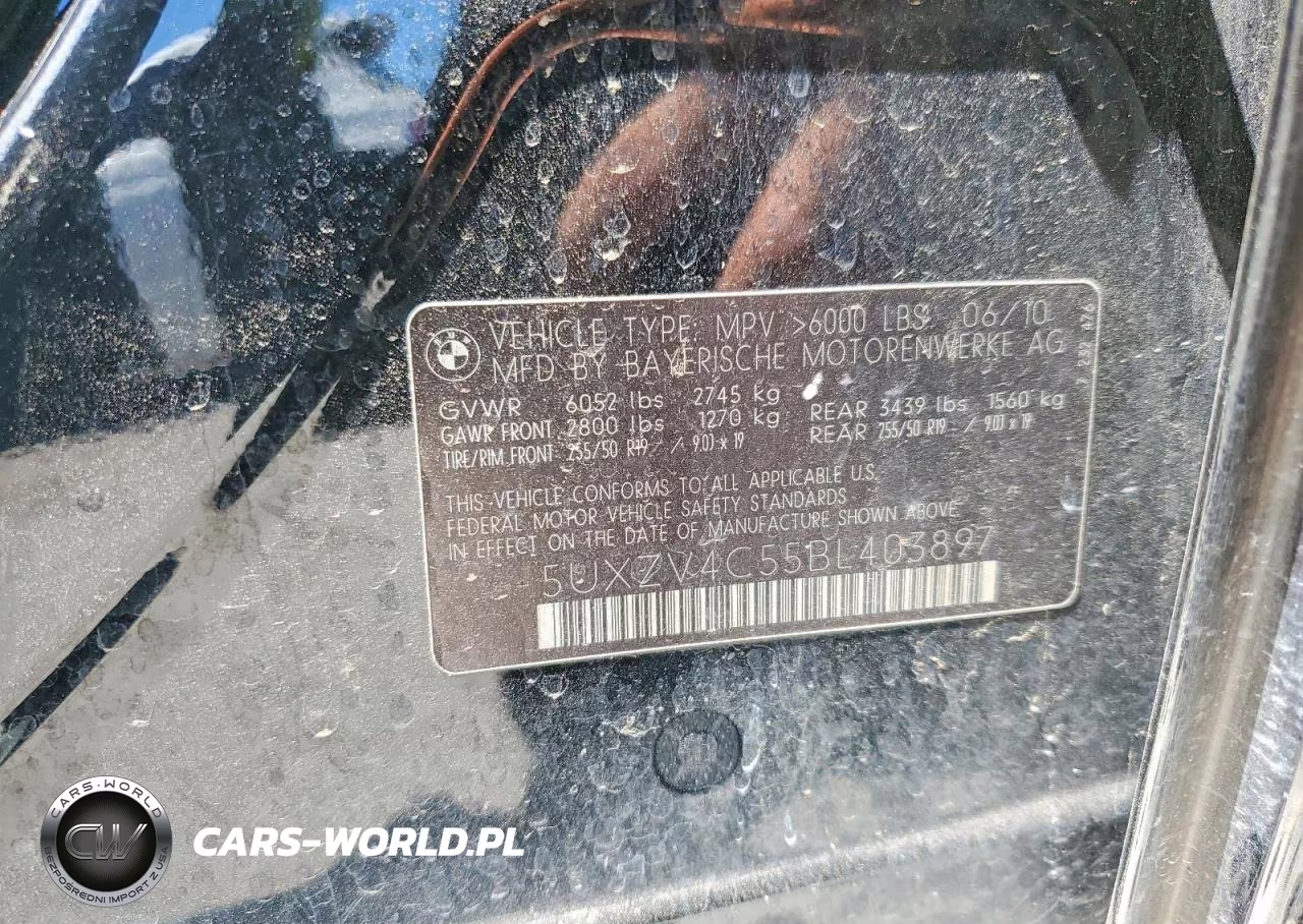 2011 BMW X5 xDrive35I VIN:5UXZV4C55BL403897 - 12