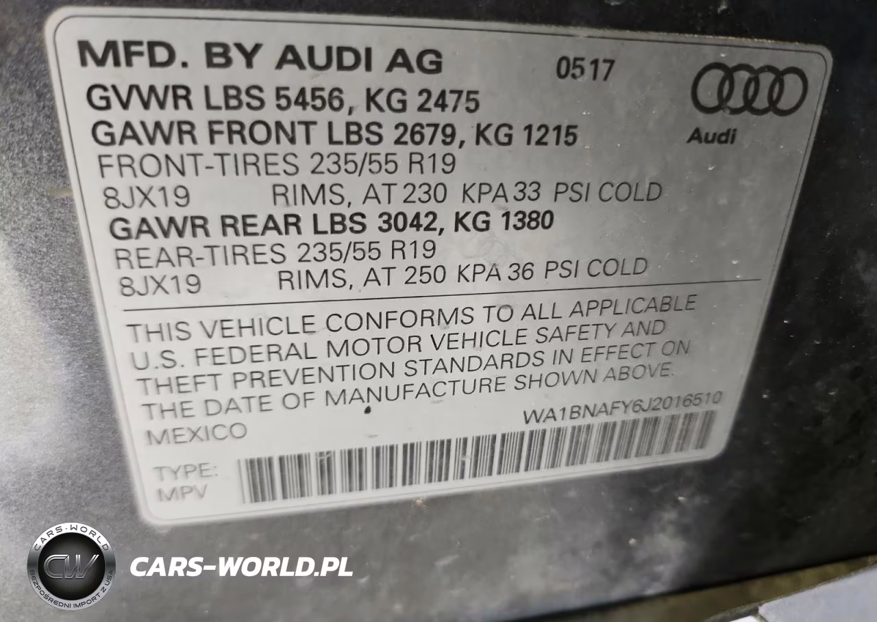 2018 Audi Q5 Premium Plus VIN:WA1BNAFY6J2016510 - 13