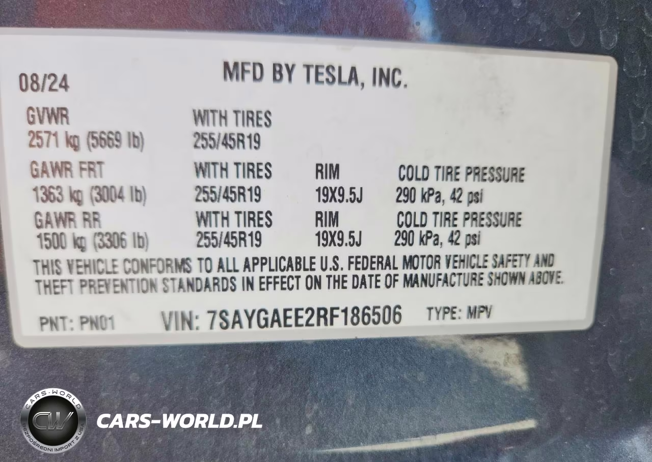 2024 Tesla Model Y VIN:7SAYGAEE2RF186506 - 13