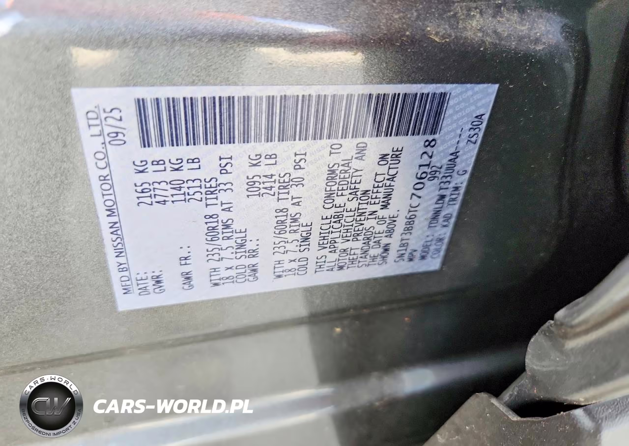 2026 Nissan Rogue Sv VIN:5N1BT3BB6TC706128 - 14