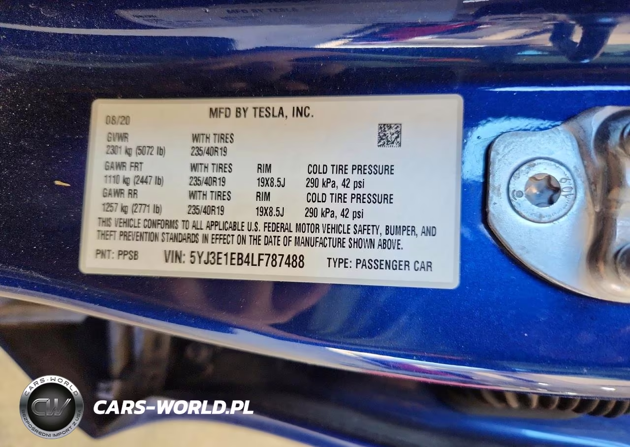 2020 Tesla Model 3 VIN:5YJ3E1EB4LF787488 - 13