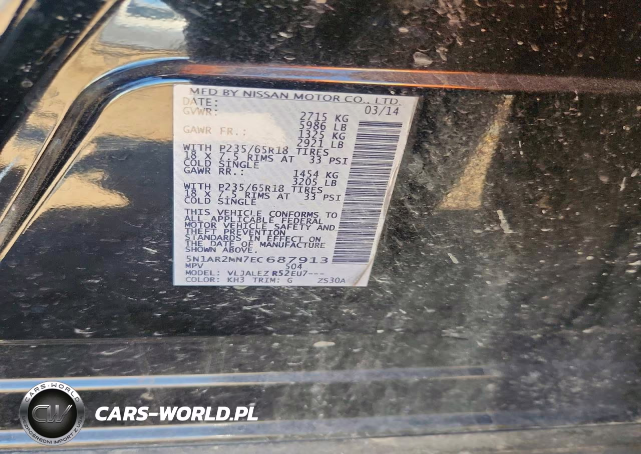 2014 Nissan Pathfinder Sv VIN:5N1AR2MN7EC687913 - 13