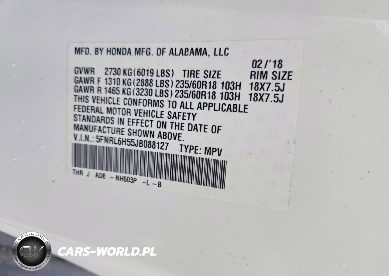 2018 Honda Odyssey Ex VIN:5FNRL6H55JB088127 - 13