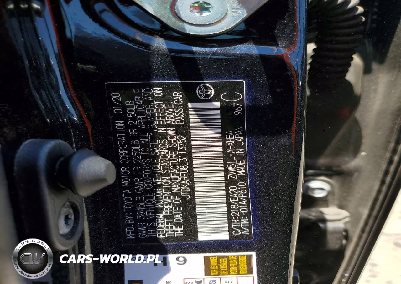2020 Toyota Prius Xle VIN:JTDKARFU8L3113752 - 13