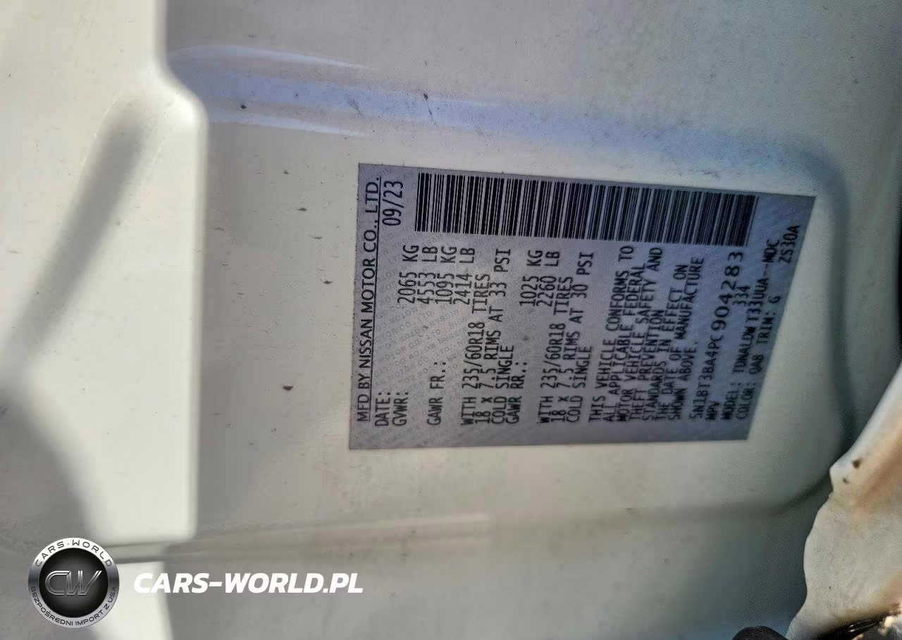 2023 Nissan Rogue Sv VIN:5N1BT3BA4PC904283 - 12