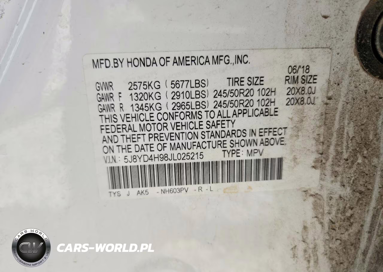 2018 Acura Mdx Advance VIN:5J8YD4H98JL025215 - 12