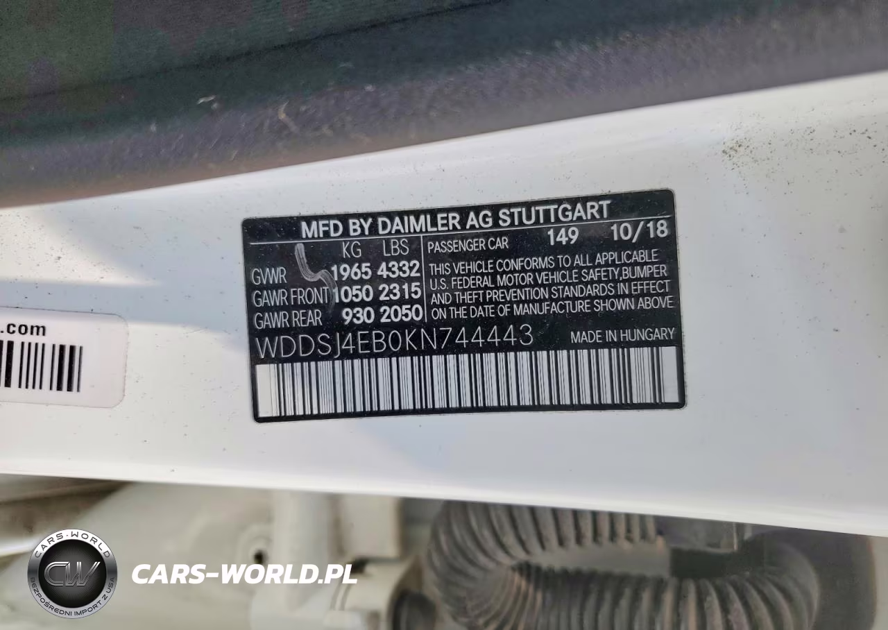 2019 Mercedes-Benz Cla 250 VIN:WDDSJ4EB0KN744443 - 12