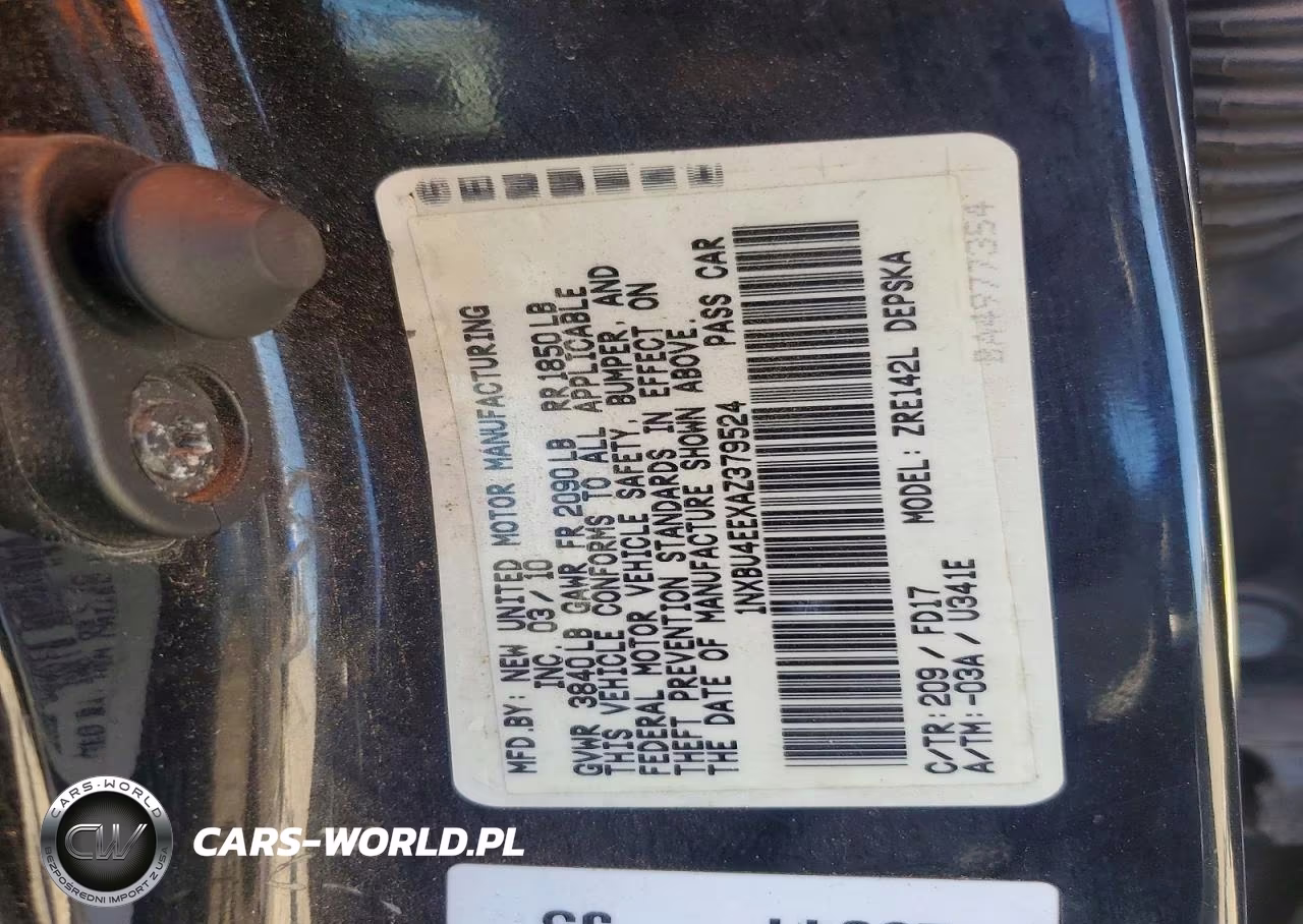 2010 Toyota Corolla S VIN:1NXBU4EEXAZ379524 - 12