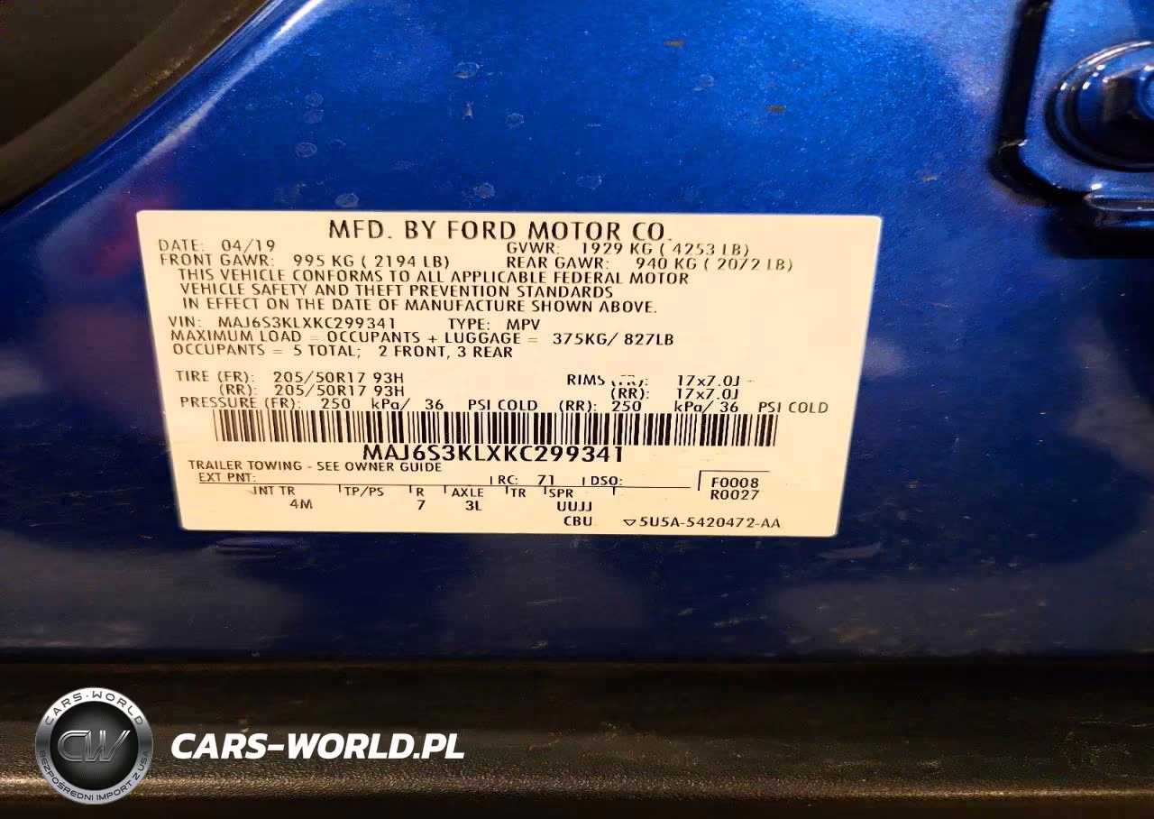 2019 Ford Ecosport Titanium VIN:MAJ6S3KLXKC299341 - 13