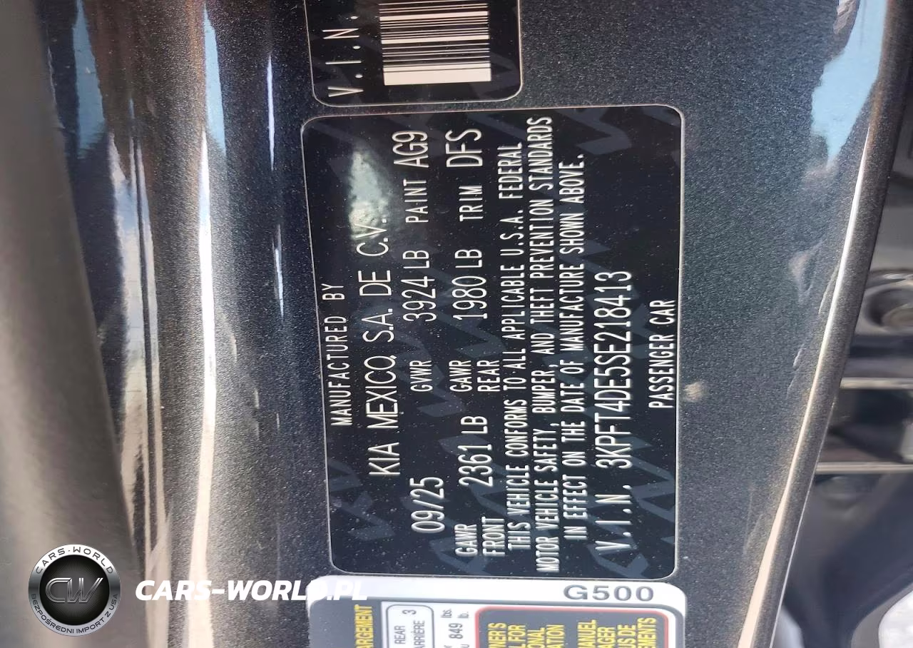 2025 Kia K4 VIN:3KPFT4DE5SE218413 - 12