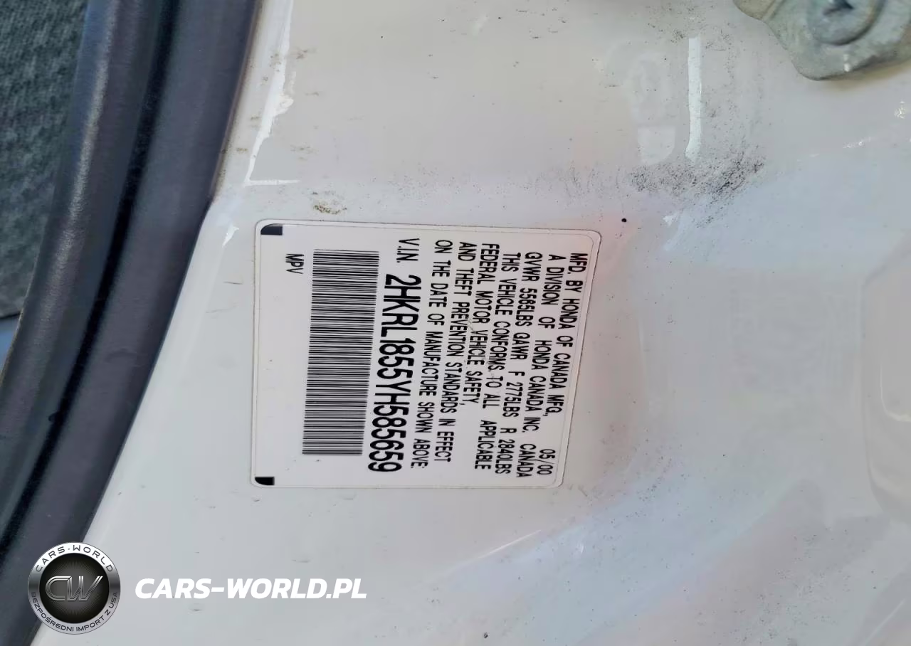 2000 Honda Odyssey Lx VIN:2HKRL1855YH585659 - 13