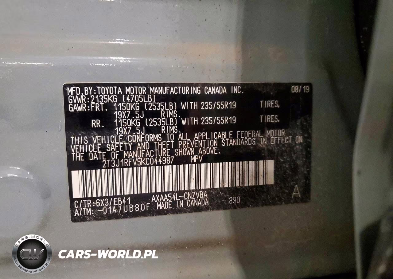 2019 Toyota Rav4 Adventure VIN:2T3J1RFV5KC044987 - 13