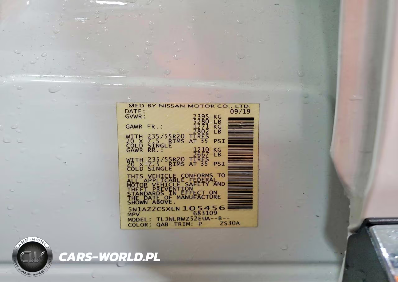 2020 Nissan Murano Sl VIN:5N1AZ2CSXLN105456 - 13