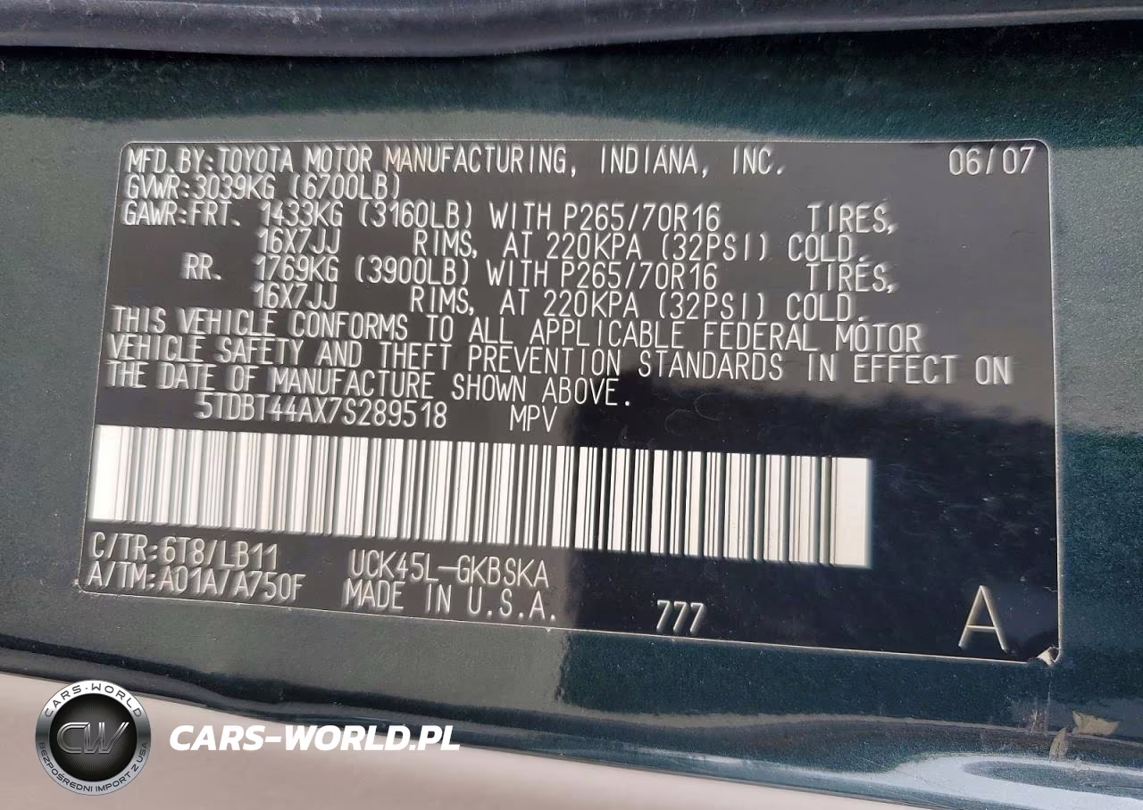 TOYOTA SEQUOIA SR VIN:5TDBT44AX7S289518 - 13