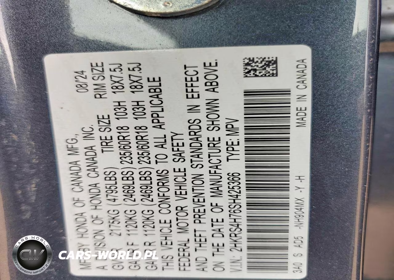 2025 Honda Cr-V Exl VIN:2HKRS4H76SH425366 - 13