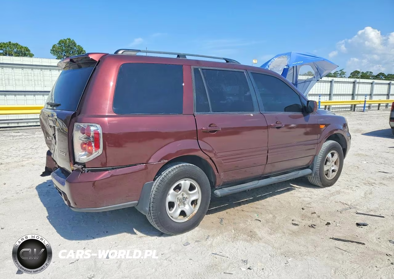 2007 Honda Pilot Exl VIN:2HKYF187X7H506084 - 3